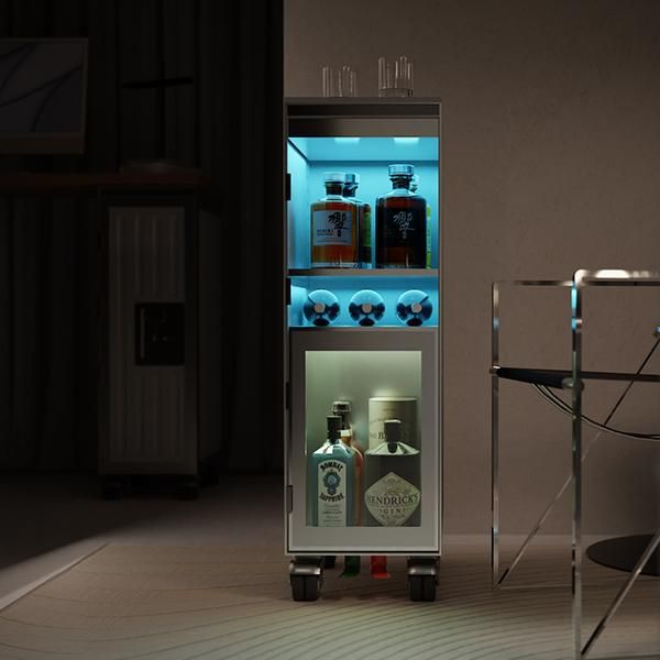 (단독) 보더바 트롤리 미니바 냉장기능 + 바카랏 하모니 텀블러 2번째 이미지