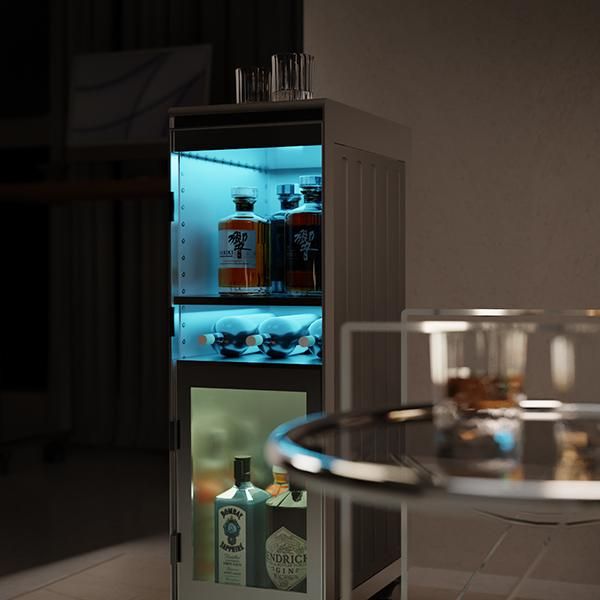 (단독) 보더바 트롤리 미니바 냉장기능 + 바카랏 하모니 텀블러 6번째 이미지