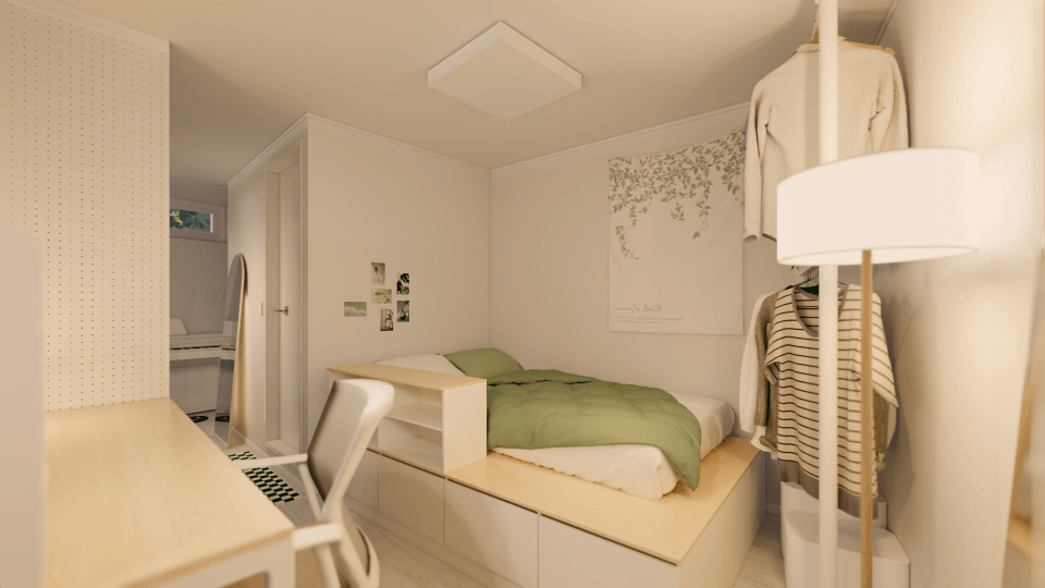 서울 용산 협소주택 20평대 ㅣ 침실 인테리어